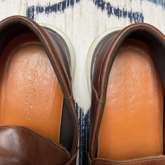 Wolf and Sheperd Made in Portugal Men's Brown Leather Loafers size 11 - Picture 3 of 8